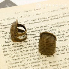 손가락 골무 쇠 골무 투구형 금속 프랑스자수 바느질 소, 1개