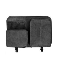 頂級汽車翻毛皮椅背收納袋 車用置物袋 車用收納袋 車用收納盒 椅背置物袋, 1個, 素面無logo