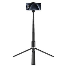 逗映 X96 丟丟桿 手機自拍桿 落地接三腳架 手機雲台戶外拍照旅遊必備, 黑色, 1個