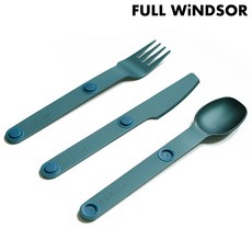 Full Windsor Magware 磁性餐具三件組 MAG-SS 綠/藍/橘/黑 露營餐具組, 藍色, 1個