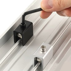 방충망 창문 잠금장치 고정장치 스토퍼, 1개, 싱글홀_슬림형