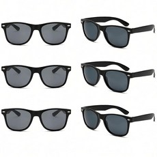 Zylothex 6/10 팩 성인용 도매 골드 프레임 스퀘어 레트로 스타일 선글라스 여름 파티 레이브 액세서리 블랙. 단일 사이즈