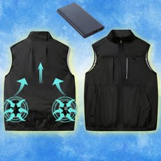 라워스 폭염퇴치 구석구석 강력바람 저소음 냉풍조끼