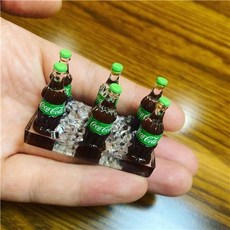 Coca-Cola 仿真飲料模型冰箱貼, 绿可乐冰箱贴款（含磁铁）