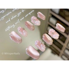 景和春明 Whisper Nails 穿戴甲 美甲片 指甲片 純手工 隔日達, 1個, M