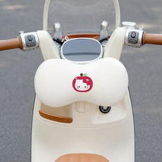 卡通兒童電動車防撞頭枕，加厚記憶棉緩衝保護墊, 紅kt, 1個