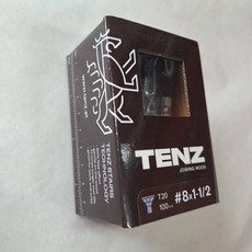 登馳 TENZ 盒裝木頭螺絲組 含星型起子頭 適用於木工及木材 低耗能設計 輕鬆省力, 1個