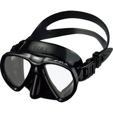 島嶼潛水 GULL ANELIA 黑色矽膠雙面鏡，舒適貼合，擴大視野，潛水愛好者首選