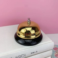달달프랫폼 카페 식당 카운터 호출벨 콜벨 게임벨 알림벨, 블랙골드, 1개