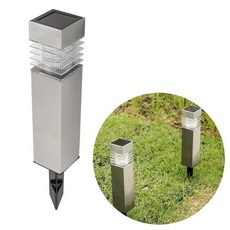 사각기둥형 LED 태양열 태양광 정원등 스틸 야외 조명 34991pc 1(ea)