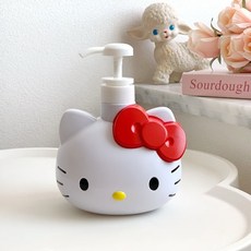 산리오 주방세제 욕실 샴푸 핸드워시 싱크대 디스펜서 850ml ~ 950ml, 레드 KT, 1개