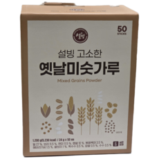 설빙 미숫가루 스틱 간편식 아침대용, 50개, 24g