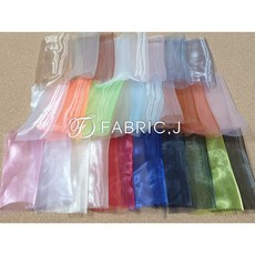 패브릭제이 대폭 샤 무지 한복 노방 오간자 원단 35종 FJ-038, 피치버드
