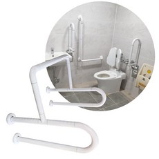 장애인화장실 소변기 손잡이 ABS, ABS 화이트, 1개