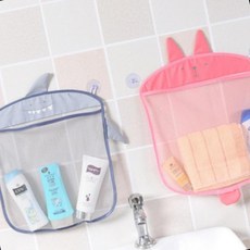 카이로스 컨퍼니 욕실그물망 장난감 정리망 목욕놀이 그물망 수납, 블루, 1개