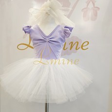 아동 유아 여아 레오타드+튜튜 스커트 분리형 발레복 세트 구성