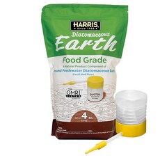 HARRIS 규조토 식품 등급 1.8kg(4파운드) 파우더 더스터 포함 108206, HARRIS 규조토 식품 등급, 1.8kg(4파운드),