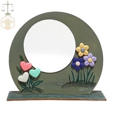 거울 꽃 스탠드액자 만들기(4종 택1), 하트꽃, 1개, 상세페이지 참조