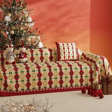 크리스마스 소파커버 사계절용 소파패드, 1개, 크리스마스 꿈