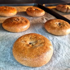 무설탕 단팥빵 160g (국산 통밀 100% 수제앙금 저당 저염 당일만든 빵 발송), 6개