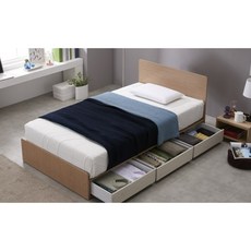 학생방 모던심플 서랍형 침대 프레임(SS) 럭셔리 슈퍼싱글 착한 1인용 성인, 그레이