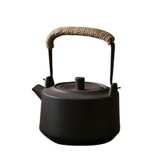 주물 주전자 캠핑 엔틱 차포트 스토브 손잡이 무쇠 인덕션 블랙 세라믹 루이 손잡이 약800ml, 블랙 세라믹 프로스퍼러스 약800ml