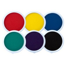 캐스비 아트스쿨 워셔블점보 잉크 패드 6종 세트, 6 COLORS, 5세트