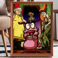애니메이션 그림 서예 캔버스 거실 홈 장식 벽 예술, C. 40X50cmFrameless