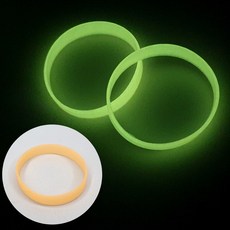 클럽 축제 행사용 야광팔찌 실리콘 밴드형 오렌지 형광밴드