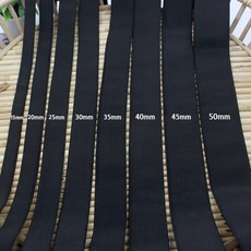 (4야드) 국산 블랙 고탄력 이중직고무밴드 허리고무줄 엘라스틱밴드, 1세트