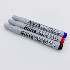 Kennyart巨城 水性白板筆 黑色 紅色 藍色 滑順好寫 會議報告必備 高濃度墨水, 1個, 黑色3入