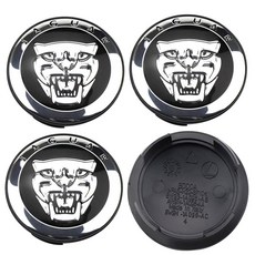 재규어 F-PAC E-PAC XEL XFL XJ XF I-PAC용 4팩 휠 센터 캡 58mm/2 28인치 ABS OEM 오토 휠 림 센터 허브 캡 커버 빨간색, Black