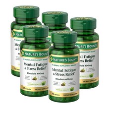네이처스 바운티 멘탈 퍼티그 & 스트레스릴리프 로디올라 400mg 캡슐 Nature's Bounty Mental Fatigue and Stress Relief, 5개, 30정