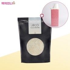 제이앤코 코코넛하드왁스 신체모든부위 팔 다리 브라질리언 겨드랑이 제모 왁싱+스파츌라100개+보관통, 1개