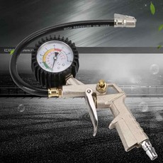 타이어공기압측정기 바람주입기 자동차바람넣기 자동차공기압주입기 타이어 공기압 게이지, 상세페이지 참조, 1개
