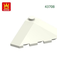 웨지 경사 빌딩 블록 코너 브릭 선물 개로트, 2. 68.White, 1개