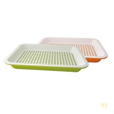 루마 사각 채반 대 오렌지 플라스틱야채채반