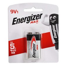 에너자이저 맥스 9V 건전지, 1개입, 1개