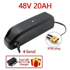 Hailong 전기 스쿠터 배터리 250W 1500W 오토바이 자전거 방수 리튬 배터리 및 충전기 36V 48V 52V 20Ah-40Ah, 02 48V 40AH XT60 Plug, 10 48V 20AH XT60 Plug, 1개