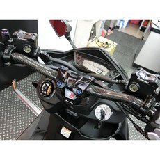 佐騰 GOWORKS 把手 手把 粗把 中低款 690mm 碳纖維 卡夢把手 機車改裝, 1個