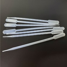 100개 10ml 일회용 투명 눈금 스포이드 액체 시약실험 유아 방과후 스포이트 학습