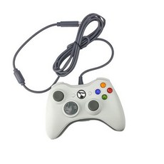 Xbox 360 유선 Windows Microsoft USB Xbox 터보 컨트롤러용 진동, 흰색
