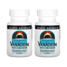 Source Naturals 크로뮴 함유 바나듐 90정, 2개