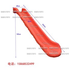 플라스틱 미끄럼틀 대형 놀이기구 놀이터 야외 슬라이드, 3.5 미터 단일 슬립