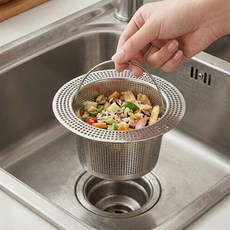 다온웨이 스텐 싱크대 배수구 거름망 + 일회용 망 100매입 증정, 1세트, 100개입