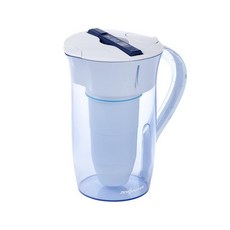 ZeroWater 22컵 5단계 정수 필터 디스펜서 즉각적인 판독 기능 - 수돗물 맛 향상을 위한 0 TDS 납 크롬 및 PFOA/PFOS 감소 IAPMO 인증 163579, 10-Cup Pitcher