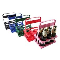 병음료케리어 텀블러 음료트레이 꽂이 야구장 6구 보틀 음료수 음료캐리어 폴딩 테이크아웃 다회용 맥주병 접이식 홀더 커피 커피캐리어 술트레이 재사용 캠핑용, F 노랑