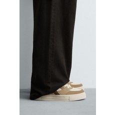 ZARA 자라 남성 슈즈 스니커즈 레더 포멀 레트로 트레이너 - 멀티컬러 167286