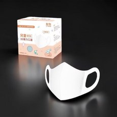 友你*康匠 兒童立體彈性棉口罩 (慵懶貓 羅伯兎 甜點車車), 兒童立體白色-彈性棉, 1個, 50片