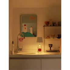 유리병 램프 무드등 스탠드 호텔 씨케이블 백색광 등 전등 식탁조명 머리, 화이트 플라스틱 타입 유리병 미